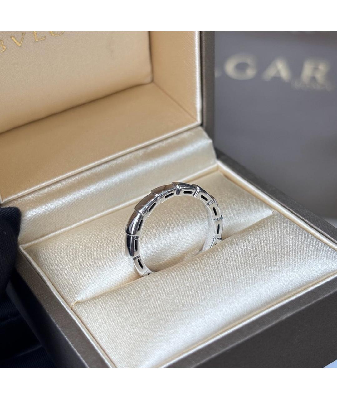 BVLGARI Белое кольцо из белого золота, фото 5