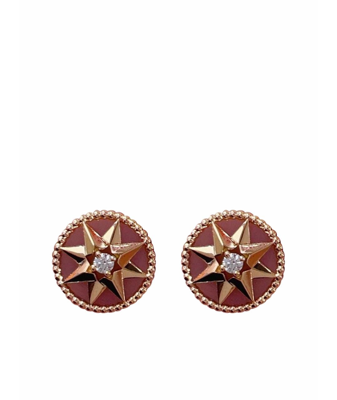 CHRISTIAN DIOR Розовые серьги из розового золота, фото 1
