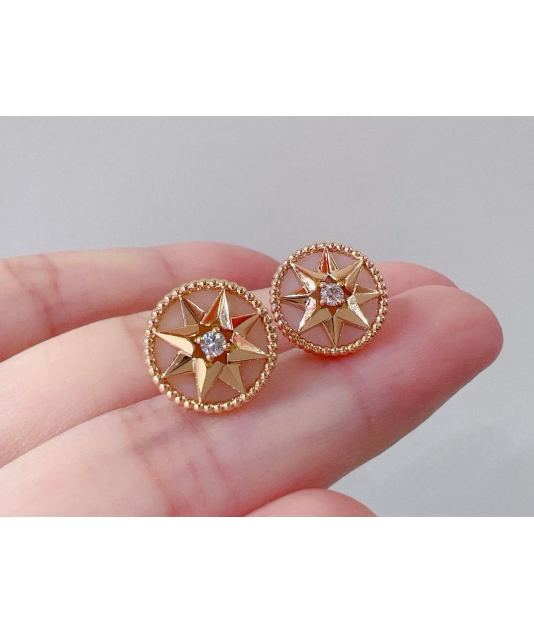CHRISTIAN DIOR Розовые серьги из розового золота, фото 4