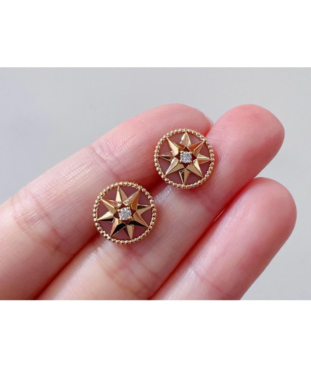 CHRISTIAN DIOR Розовые серьги из розового золота, фото 7