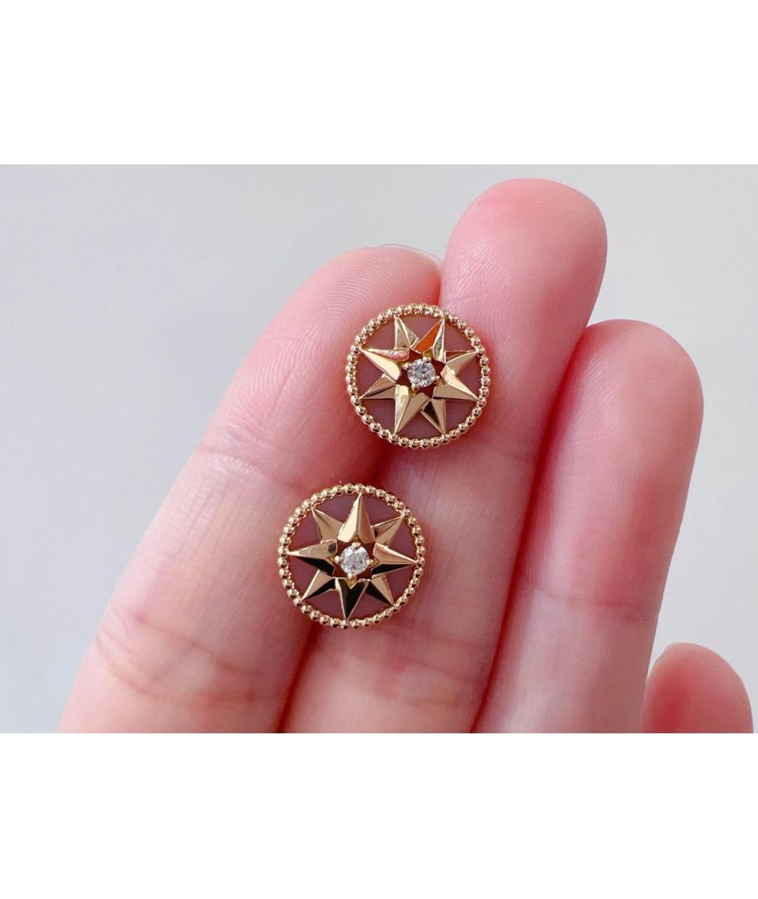 CHRISTIAN DIOR Розовые серьги из розового золота, фото 3