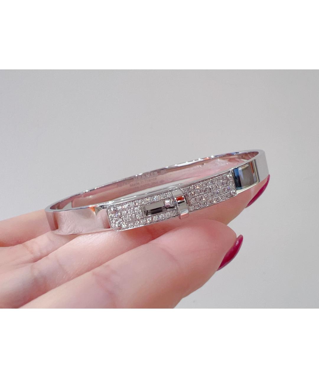 HERMES Серебряный браслет из белого золота, фото 3