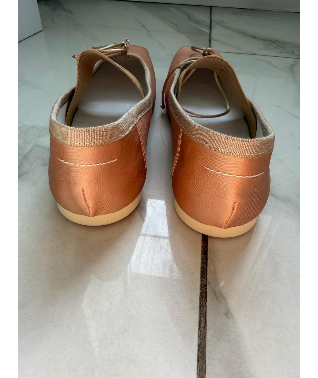 MM6 MAISON MARGIELA Бежевые балетки, фото 4