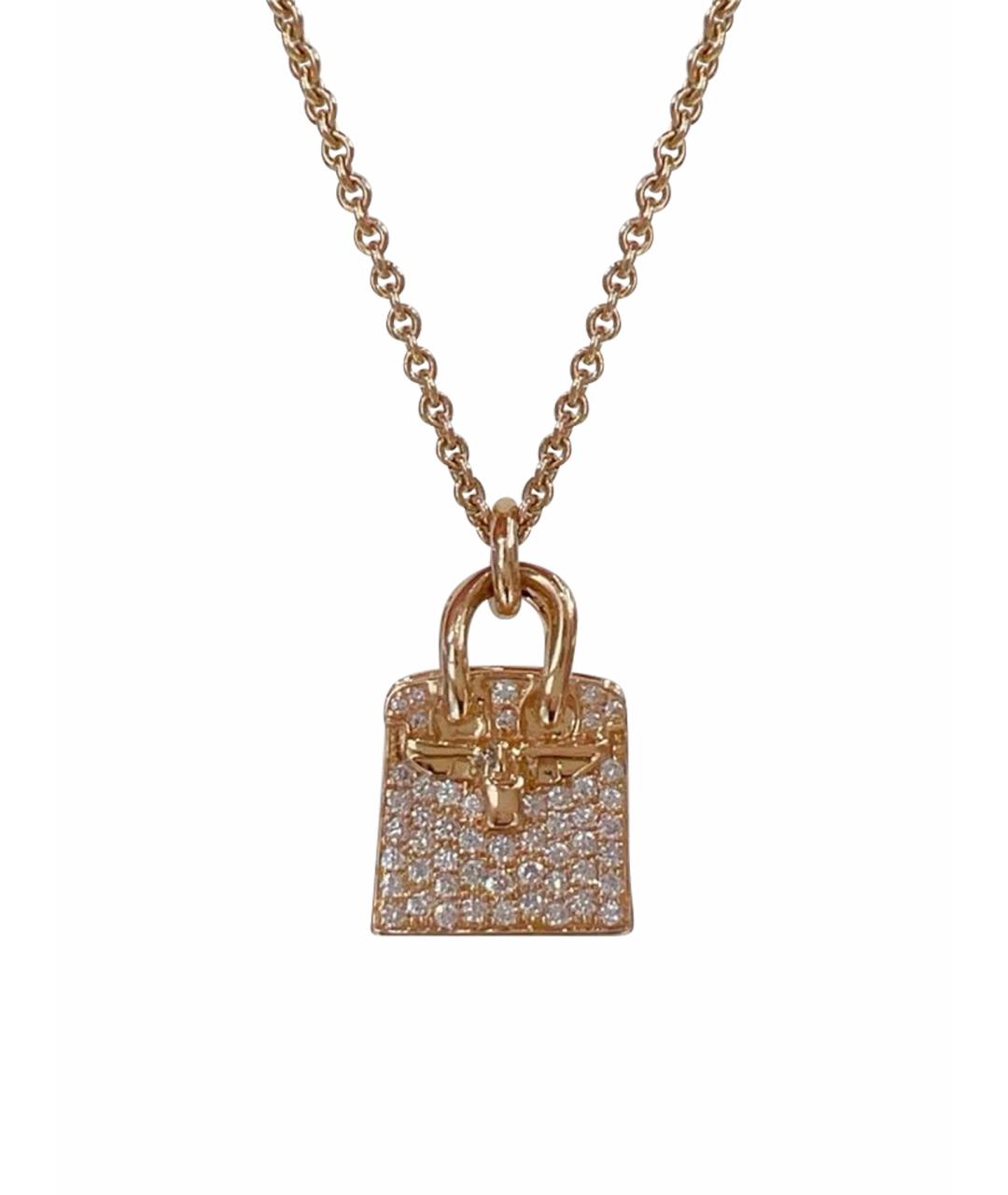 HERMES Золотое колье из розового золота, фото 1