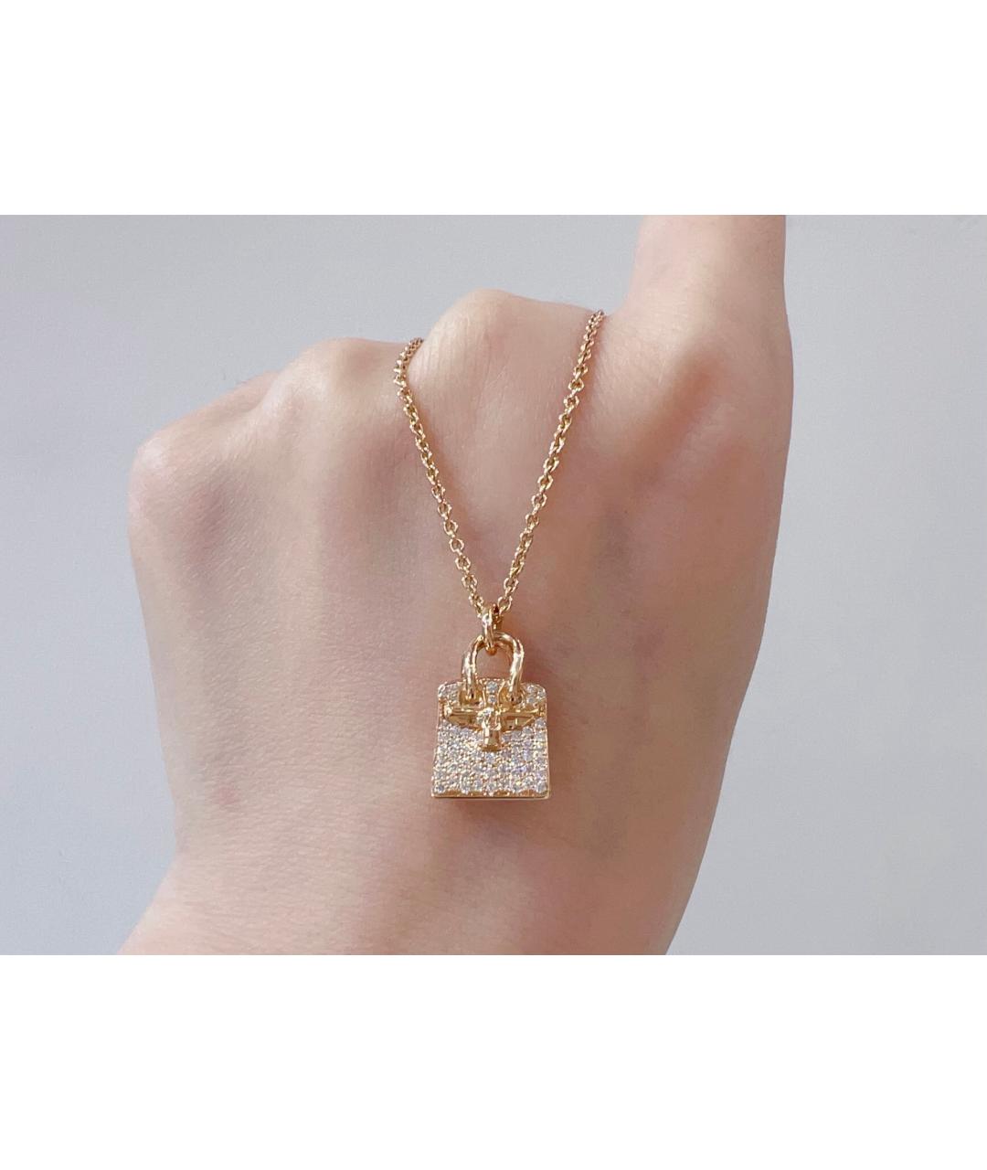 HERMES Золотое колье из розового золота, фото 2