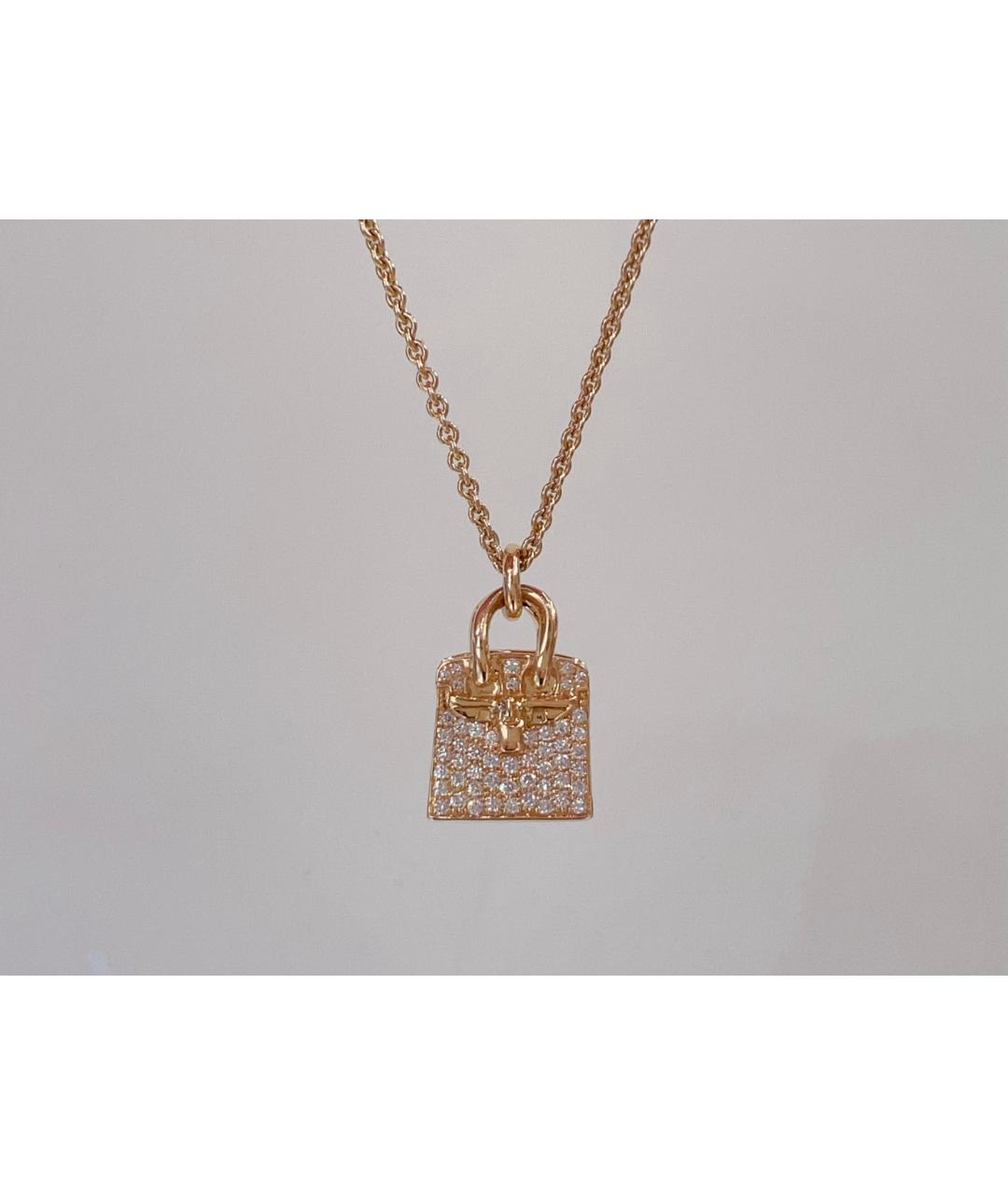 HERMES Золотое колье из розового золота, фото 6