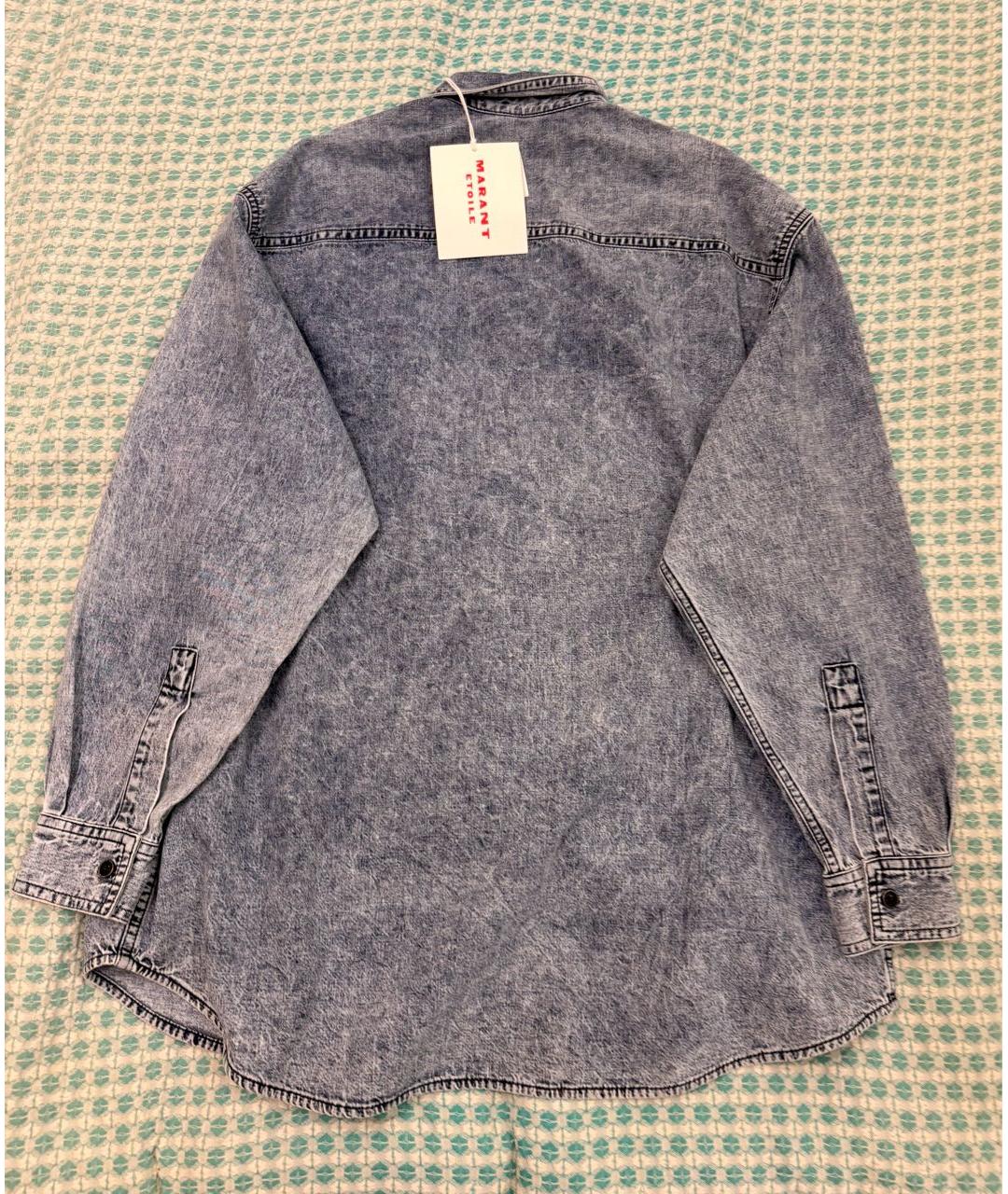 ISABEL MARANT ETOILE Голубая хлопковая рубашка, фото 6
