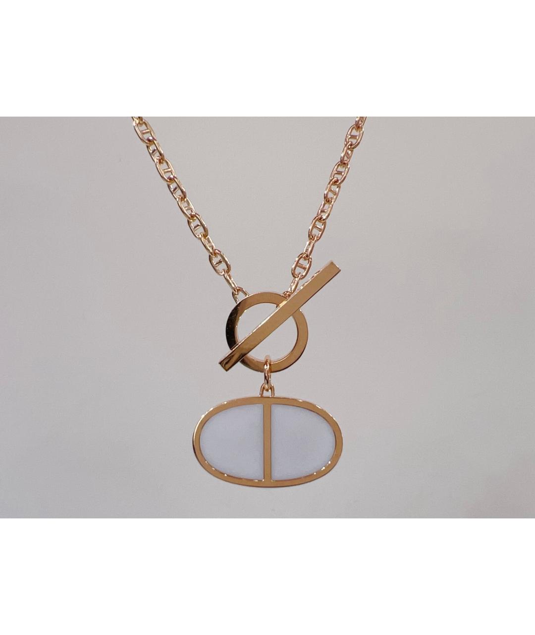 HERMES Золотое колье из розового золота, фото 2