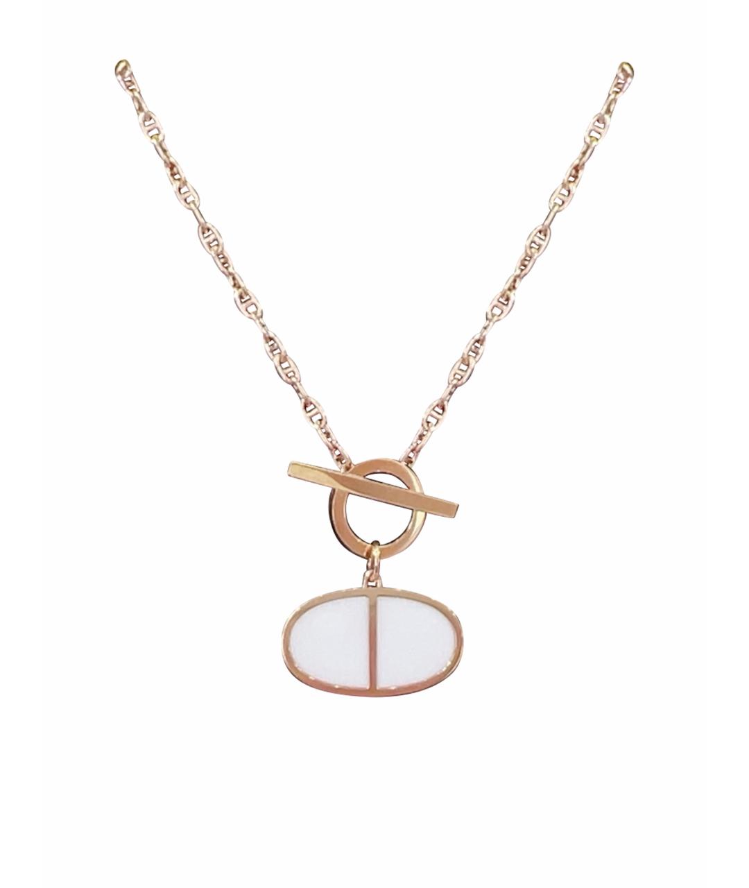 HERMES Золотое колье из розового золота, фото 1