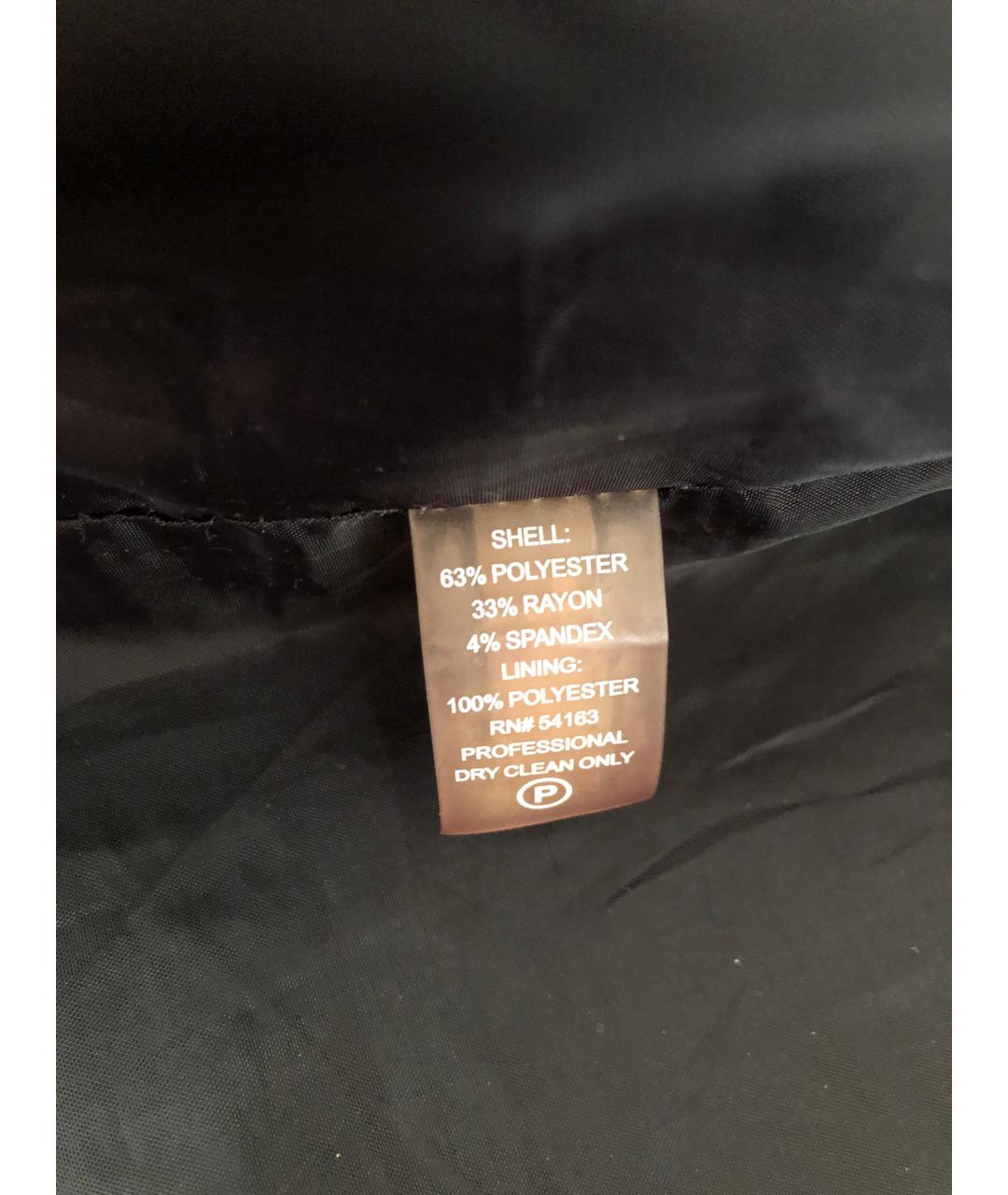 CALVIN KLEIN Черное полиэстеровое повседневное платье, фото 6