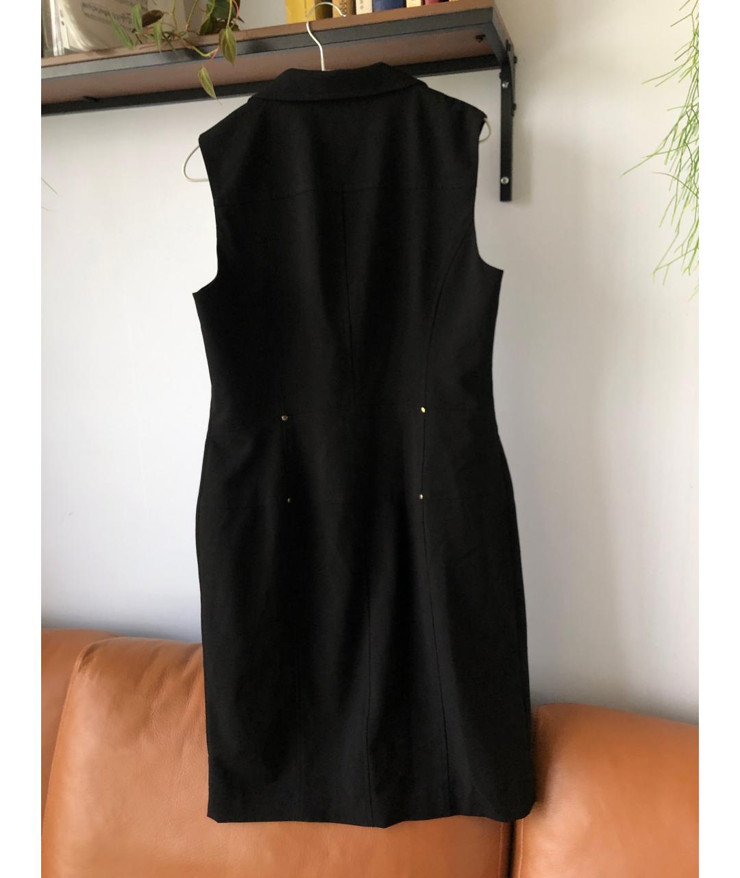CALVIN KLEIN Черное полиэстеровое повседневное платье, фото 2