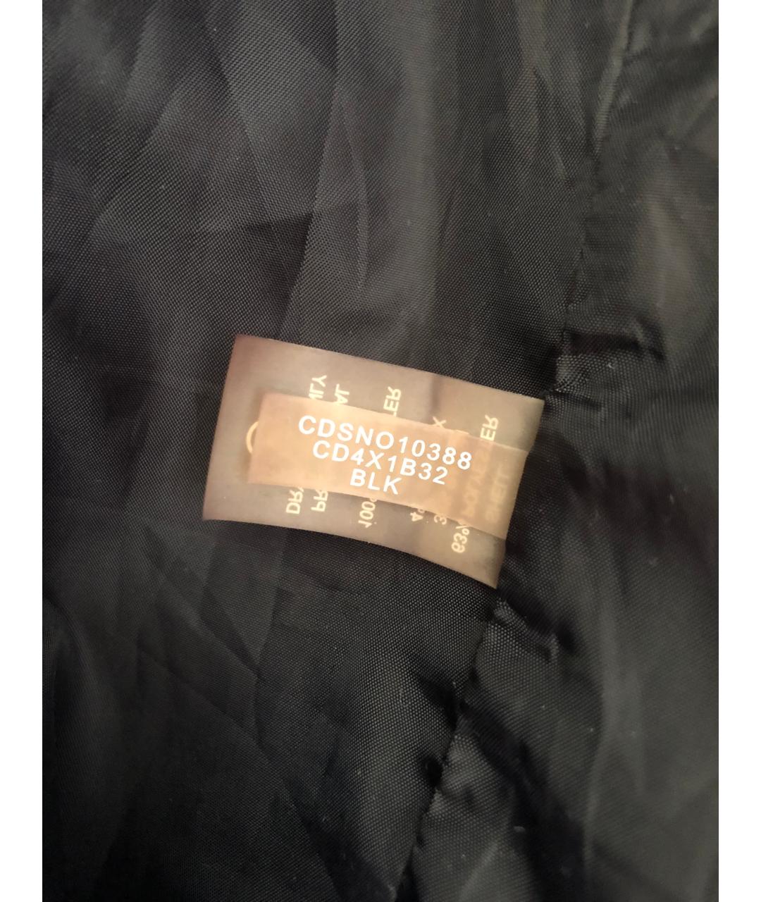 CALVIN KLEIN Черное полиэстеровое повседневное платье, фото 8