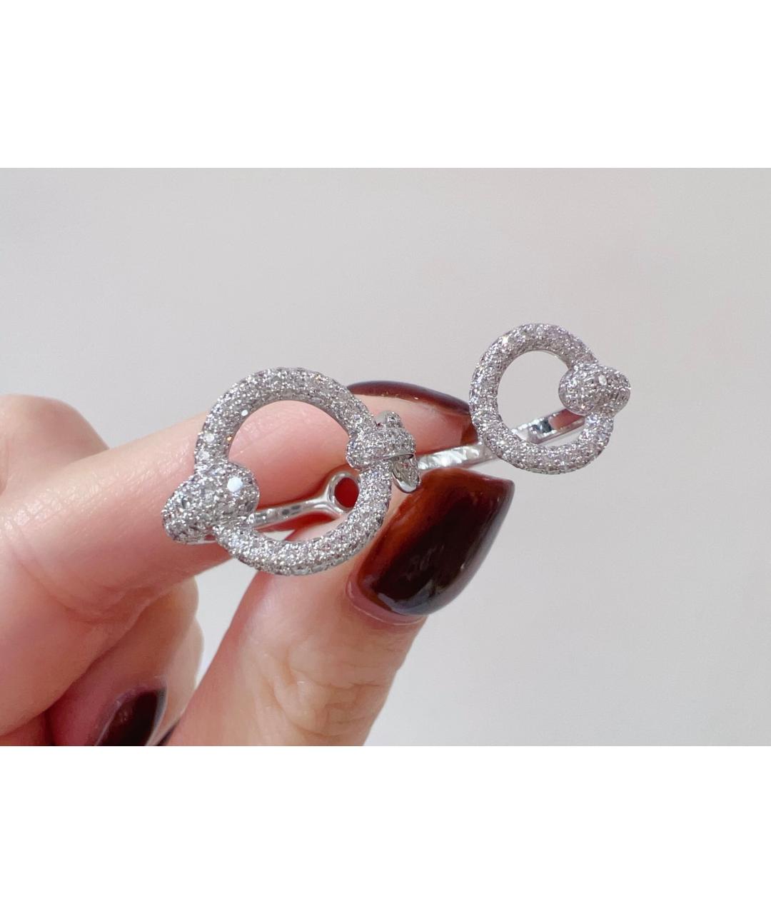 HERMES Серебряное кольцо из белого золота, фото 3