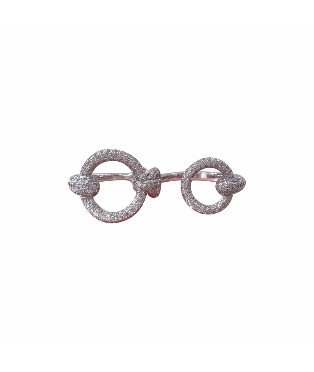 HERMES Серебряное кольцо из белого золота, фото 1