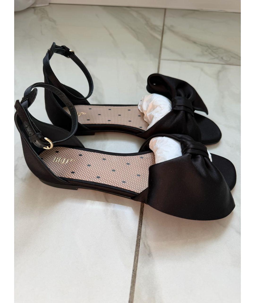 RED VALENTINO Черные босоножки, фото 9
