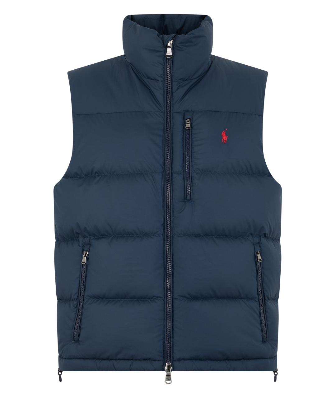 POLO RALPH LAUREN Синий полиэстеровый жилет, фото 1