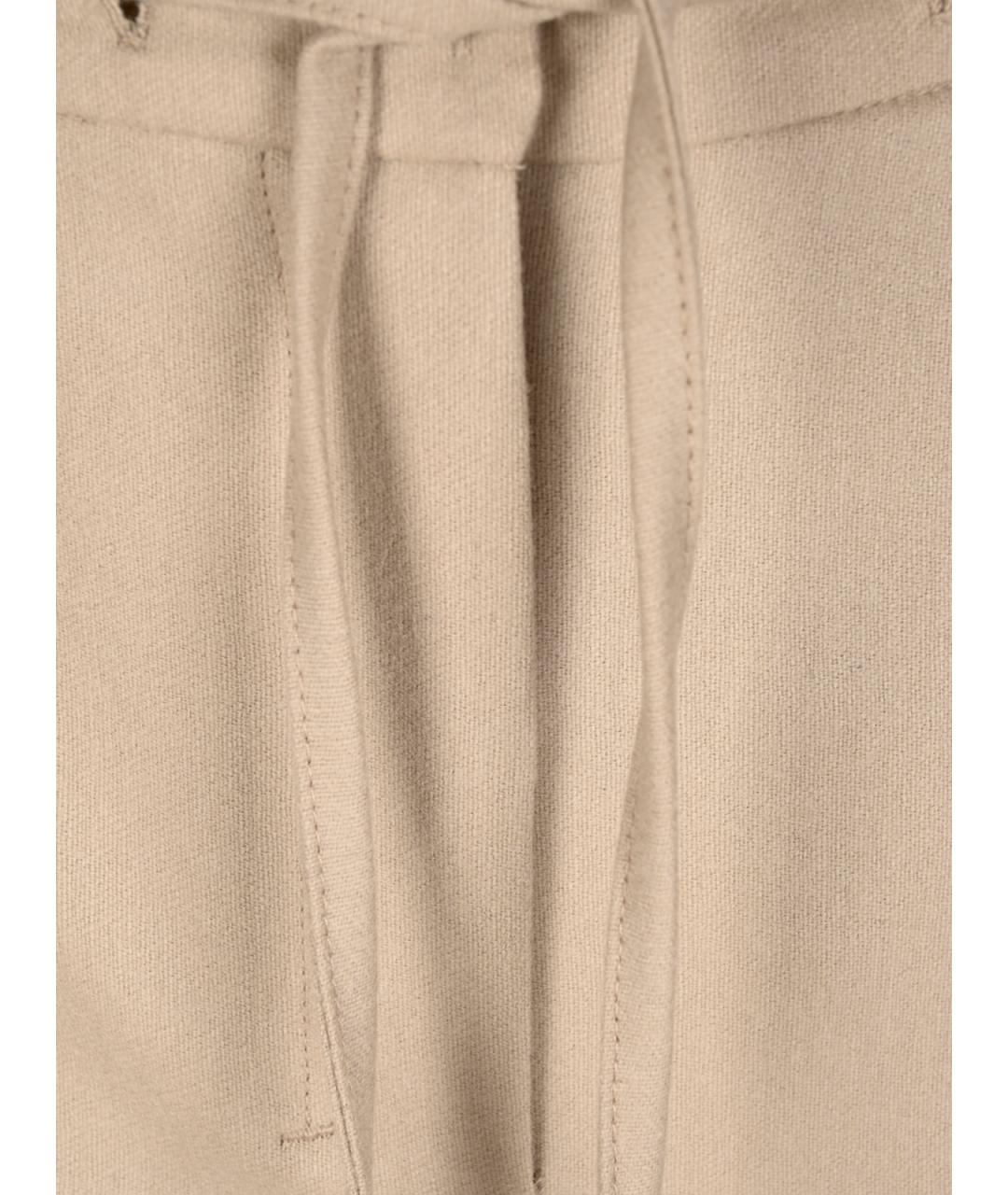 'S MAX MARA Бежевые прямые брюки, фото 3