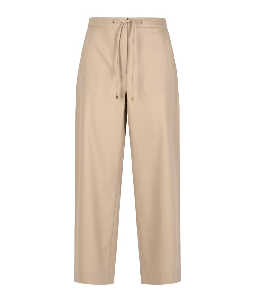 'S MAX MARA Бежевые прямые брюки, фото 1