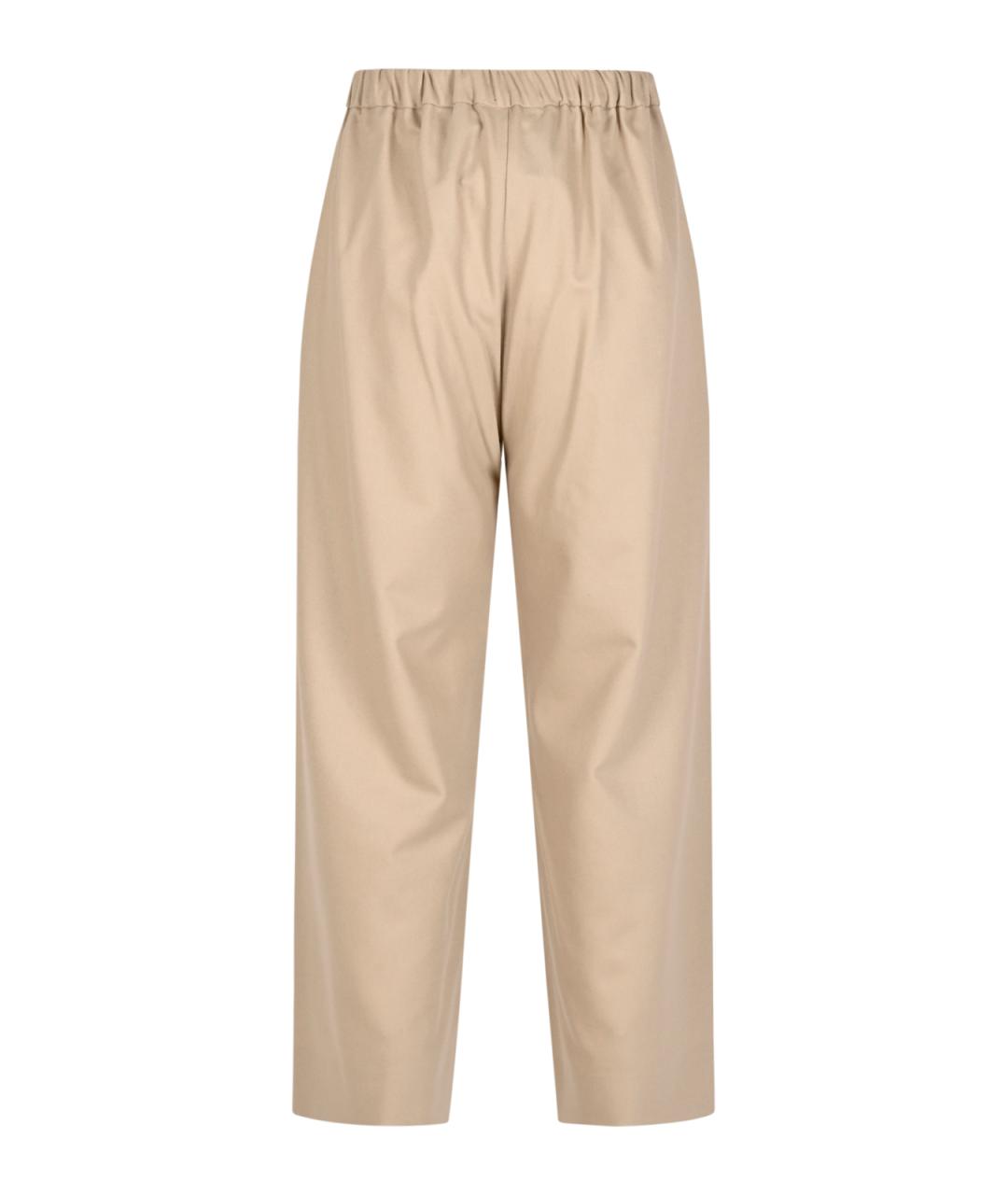 'S MAX MARA Бежевые прямые брюки, фото 2