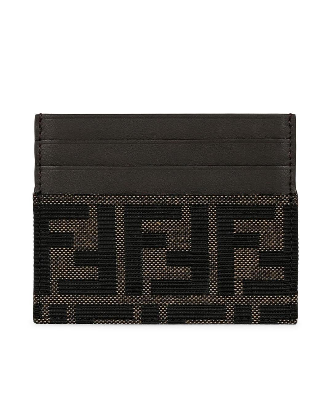 FENDI Коричневый кардхолдер, фото 1