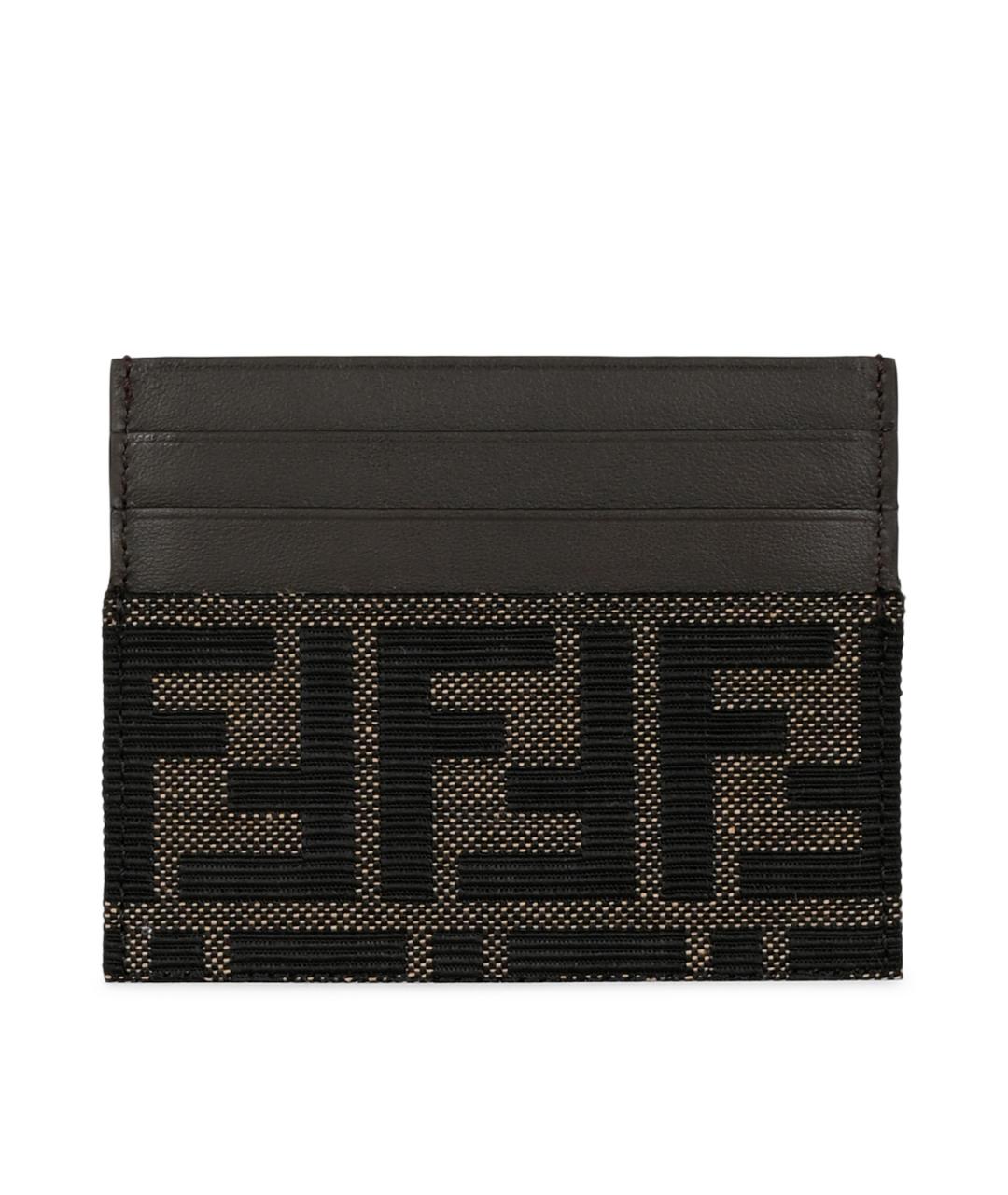 FENDI Коричневый кардхолдер, фото 3