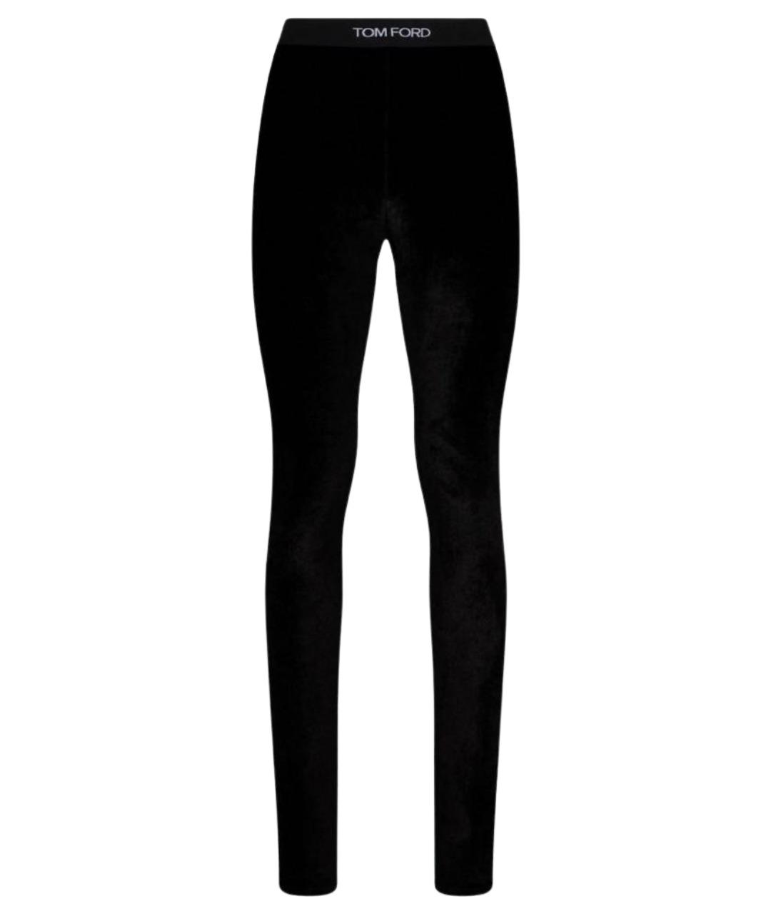 TOM FORD Черные велюровые спортивные брюки и шорты, фото 1
