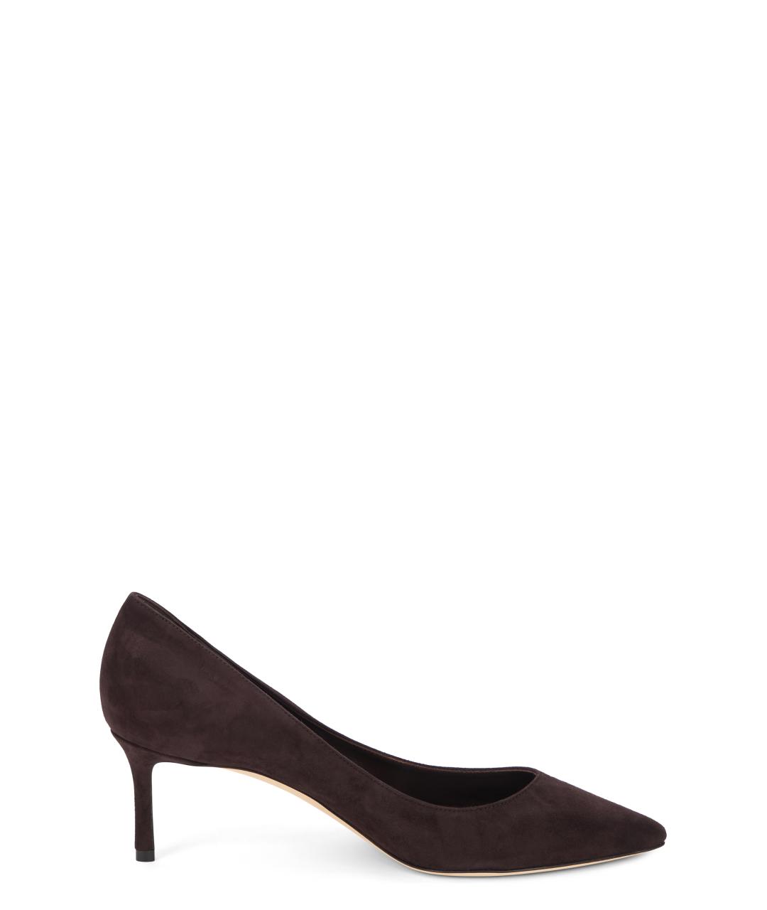 JIMMY CHOO Коричневые замшевые туфли, фото 1
