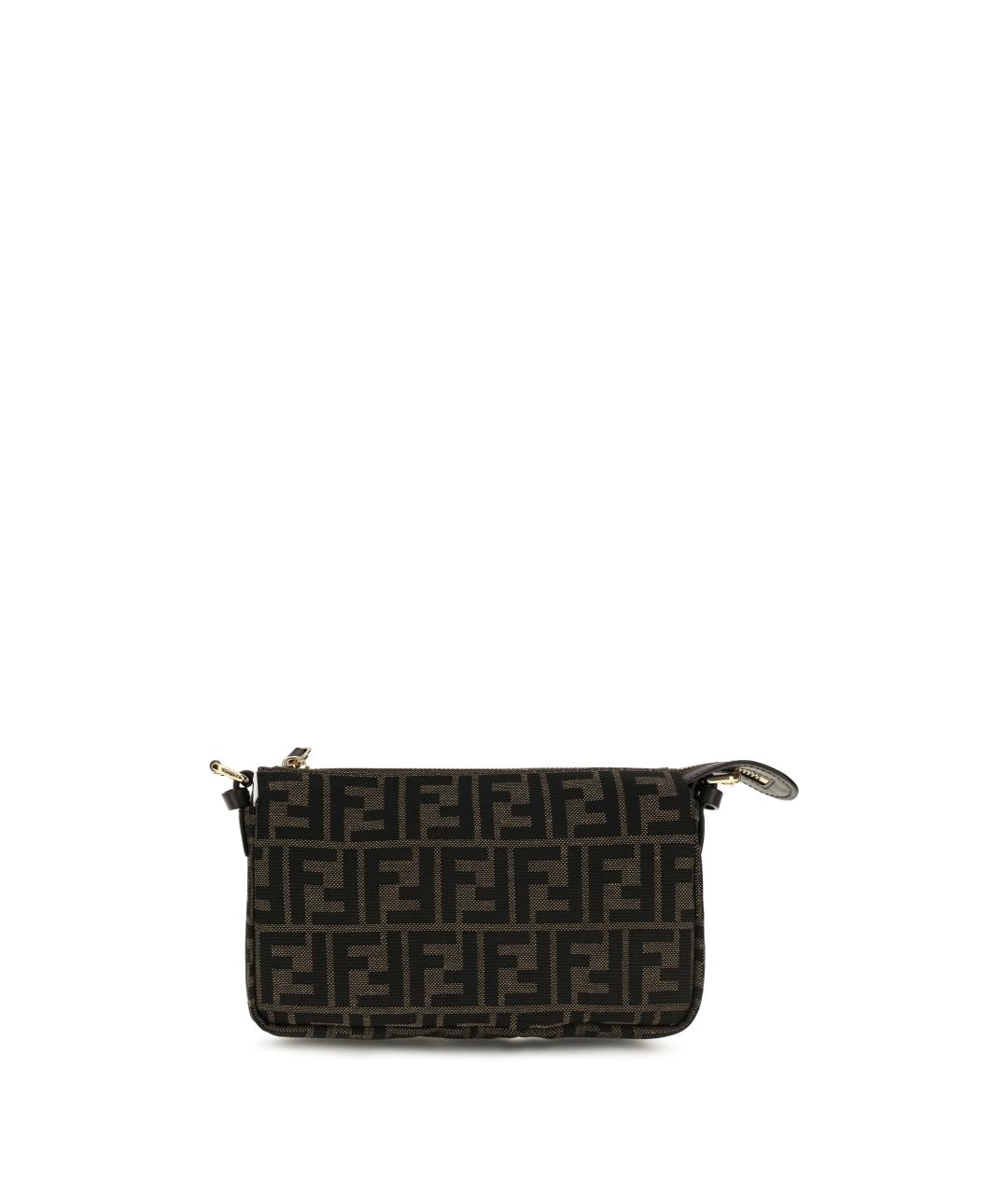 FENDI Коричневая тканевая сумка через плечо, фото 2