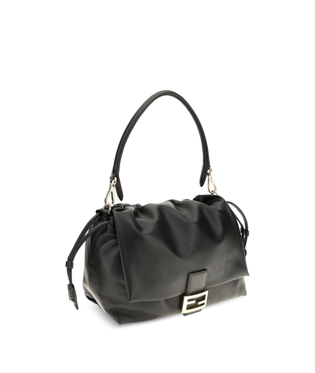 FENDI Черная кожаная сумка через плечо, фото 2