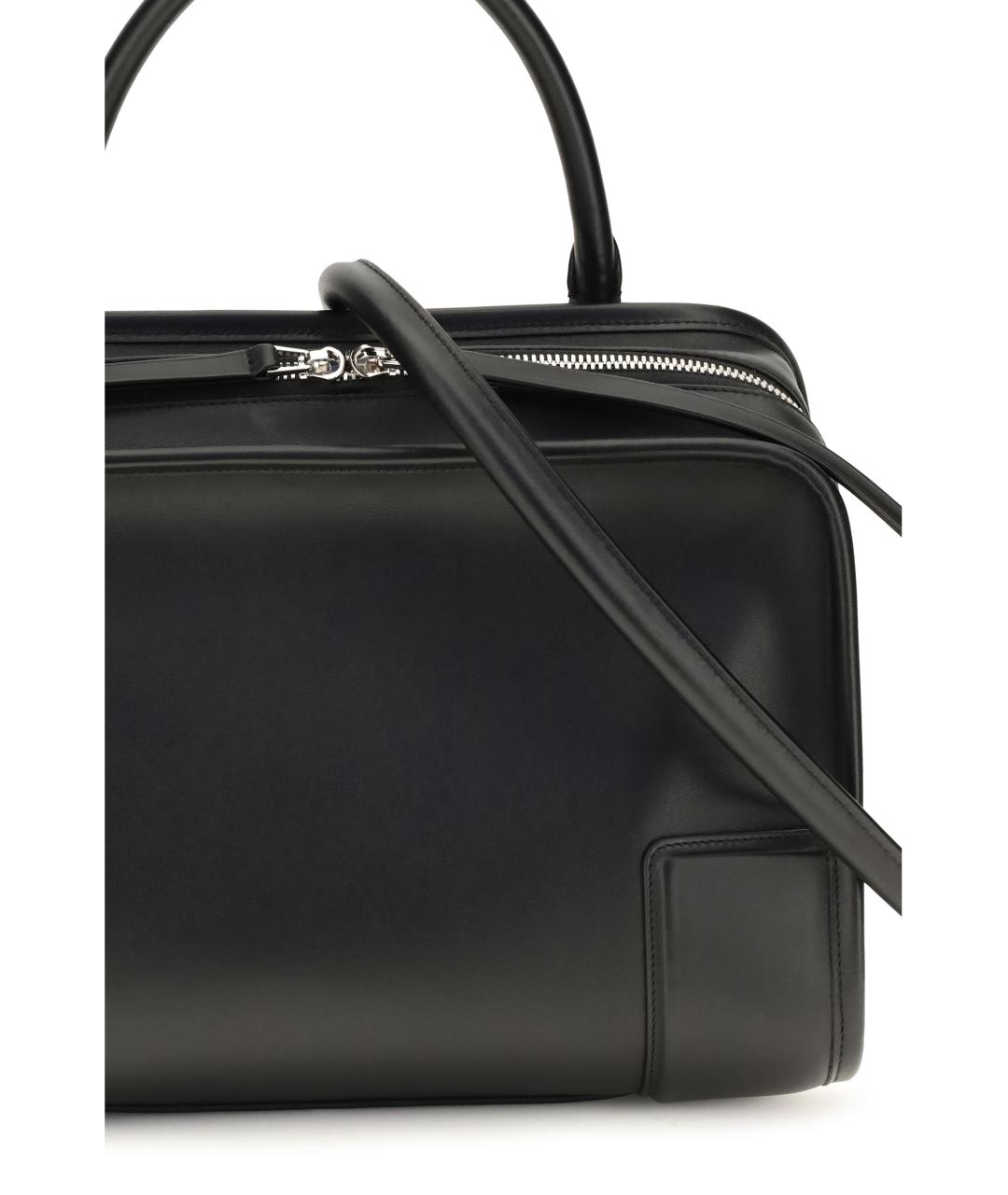 LOEWE Черная кожаная сумка тоут, фото 4