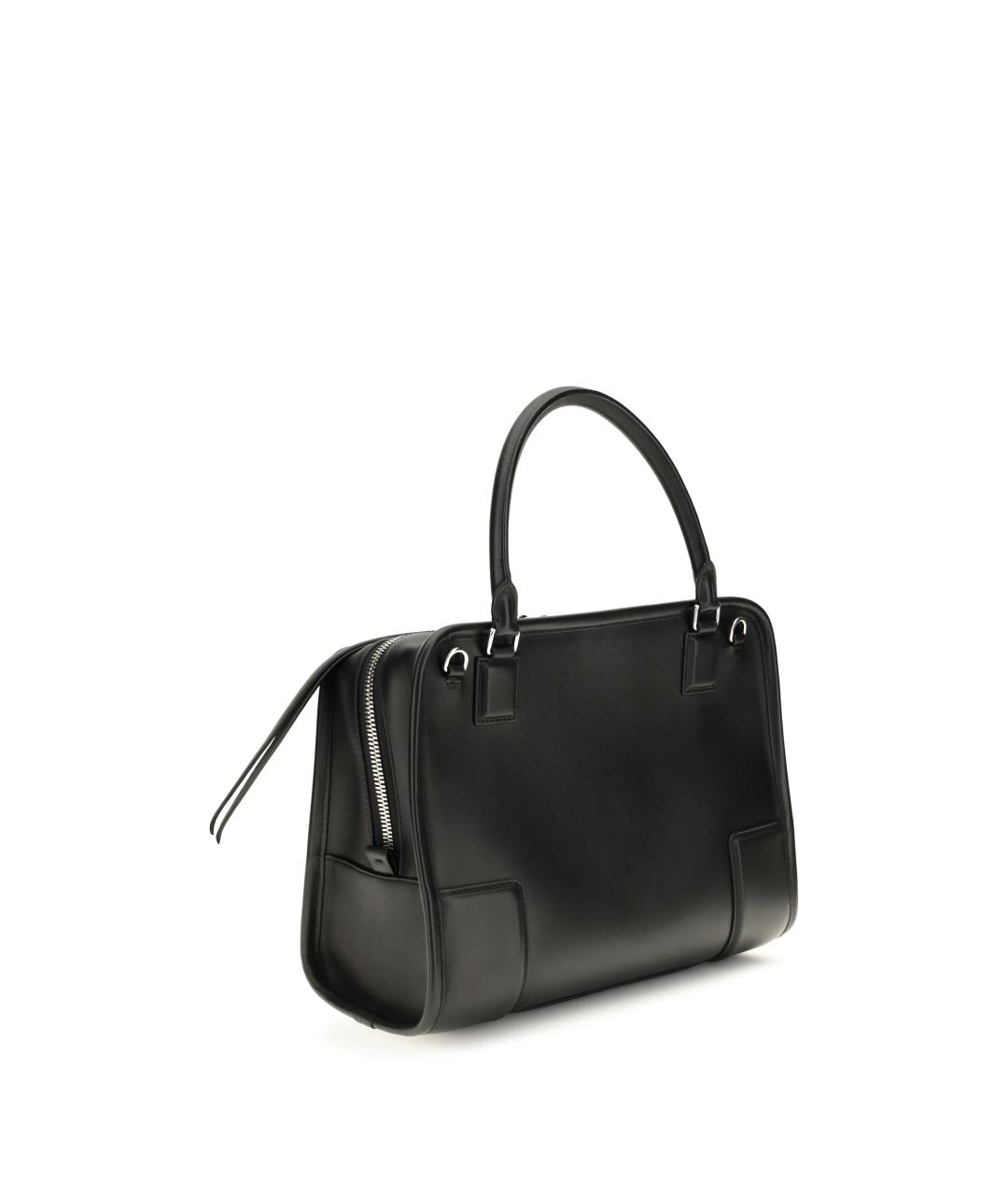 LOEWE Черная кожаная сумка тоут, фото 3