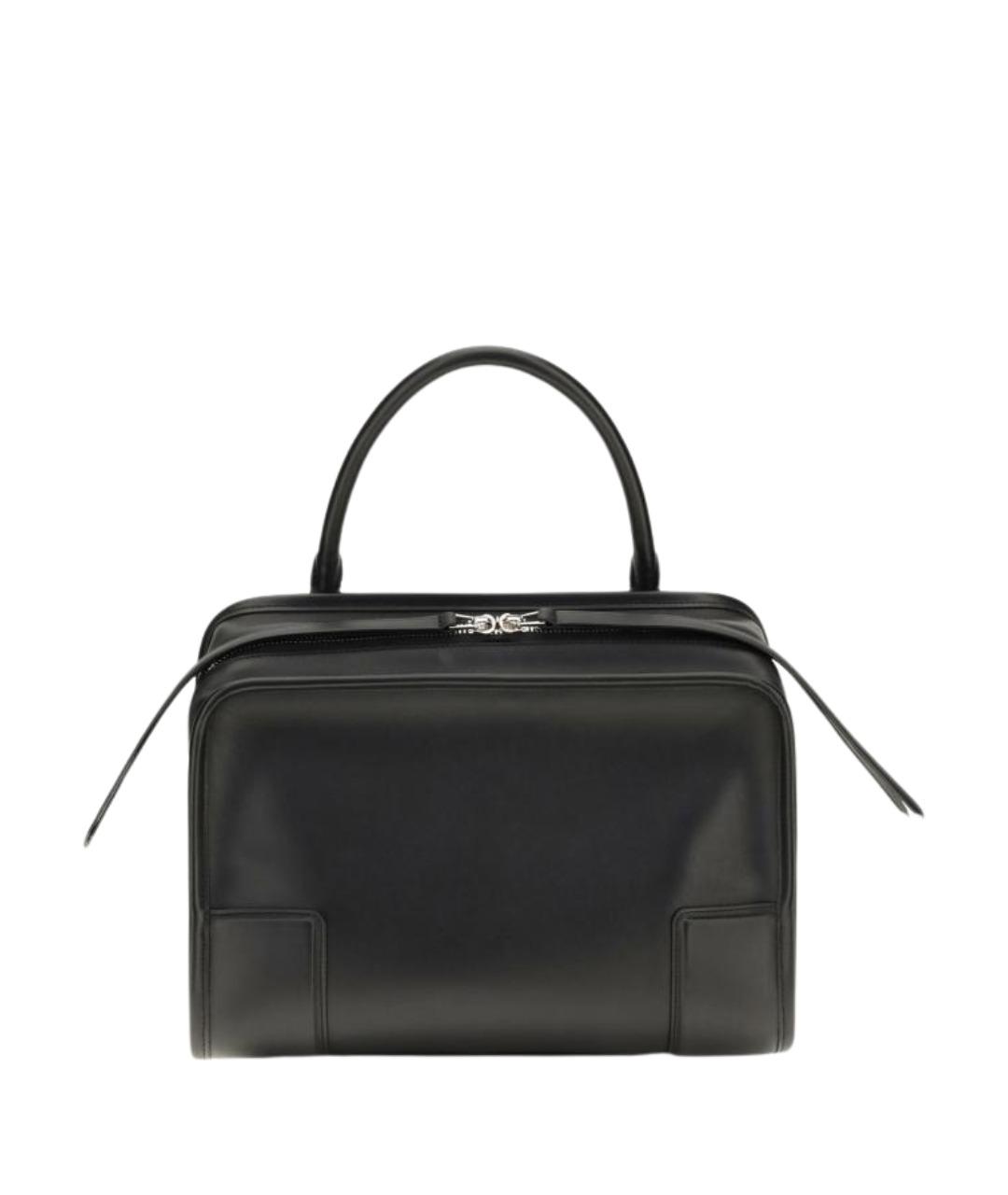 LOEWE Черная кожаная сумка тоут, фото 1