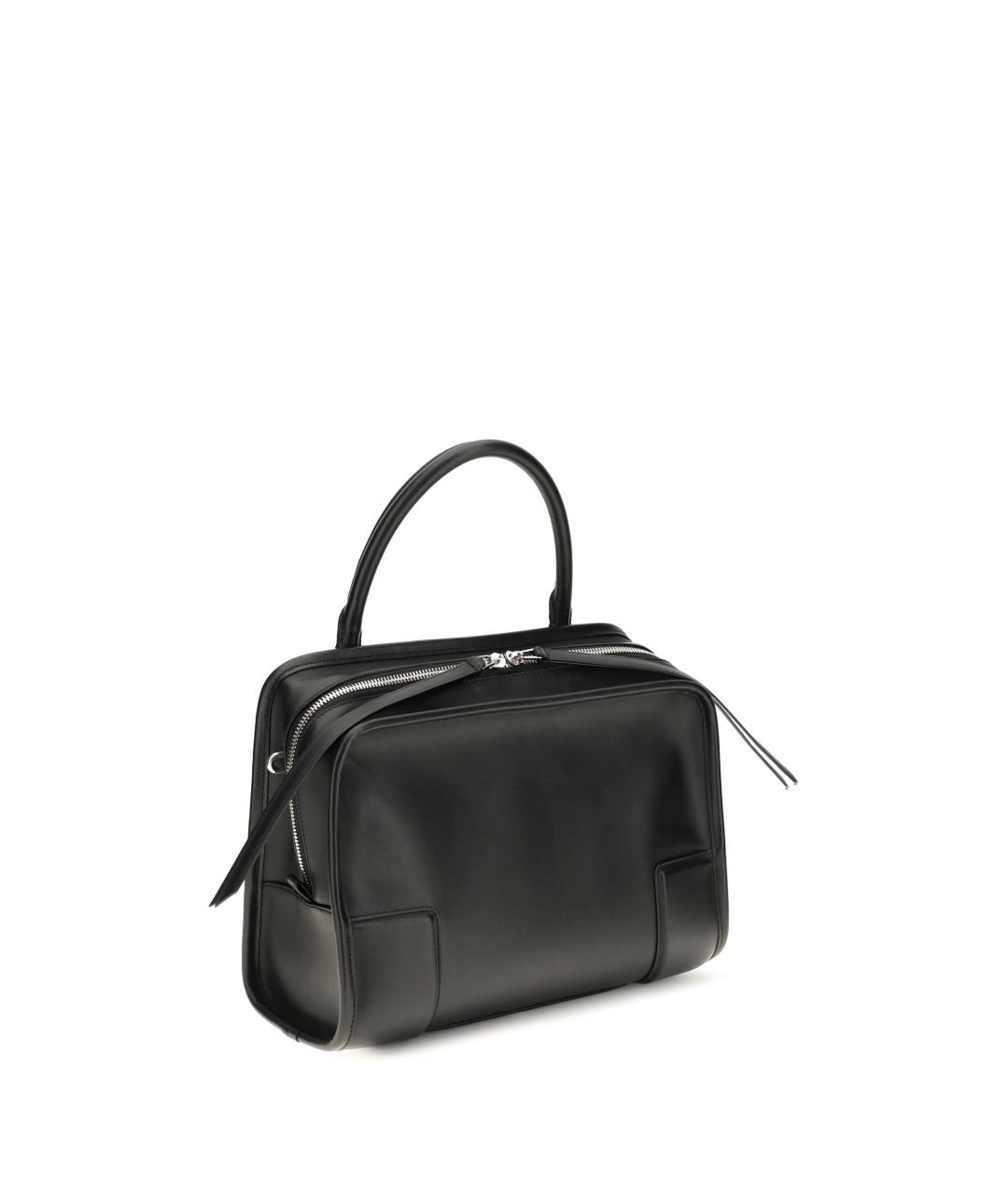 LOEWE Черная кожаная сумка тоут, фото 2