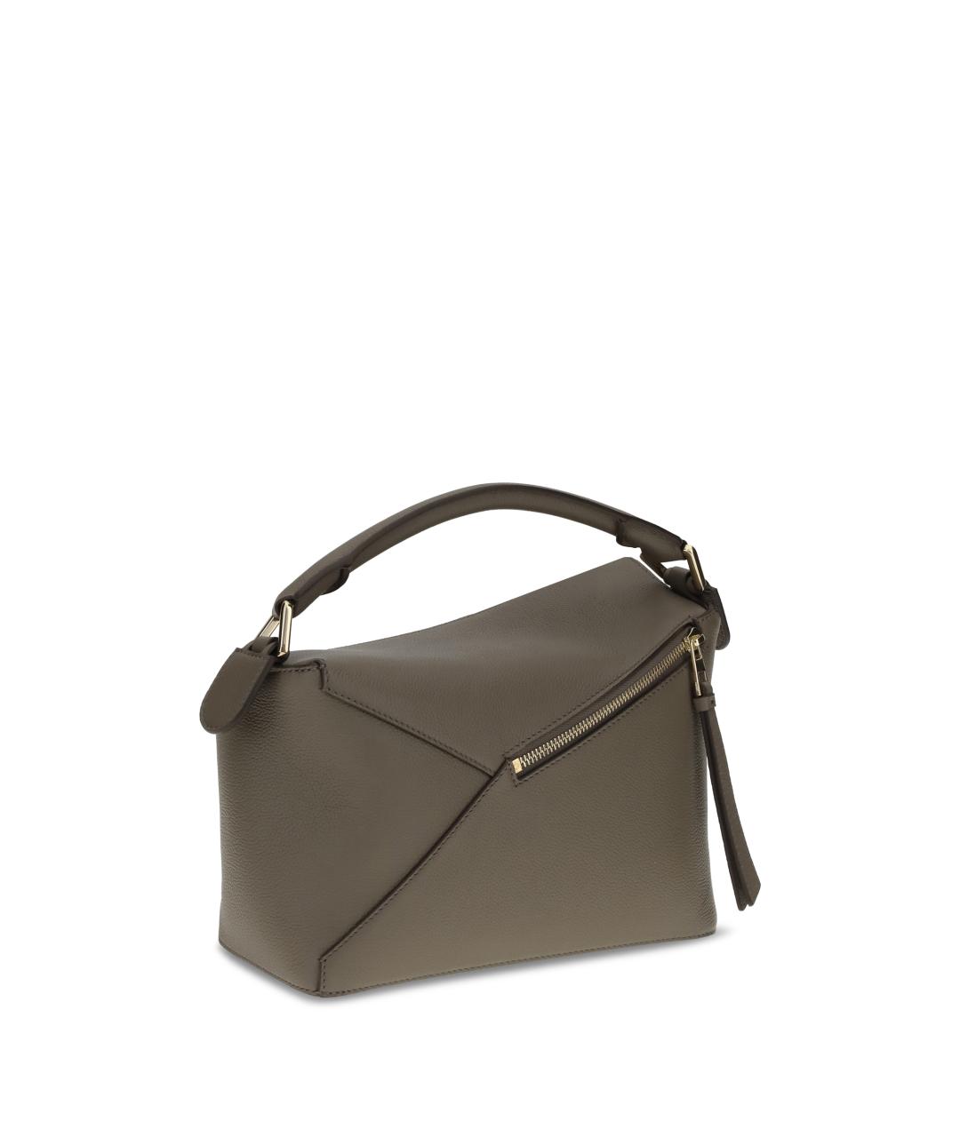 LOEWE Коричневая кожаная сумка через плечо, фото 3