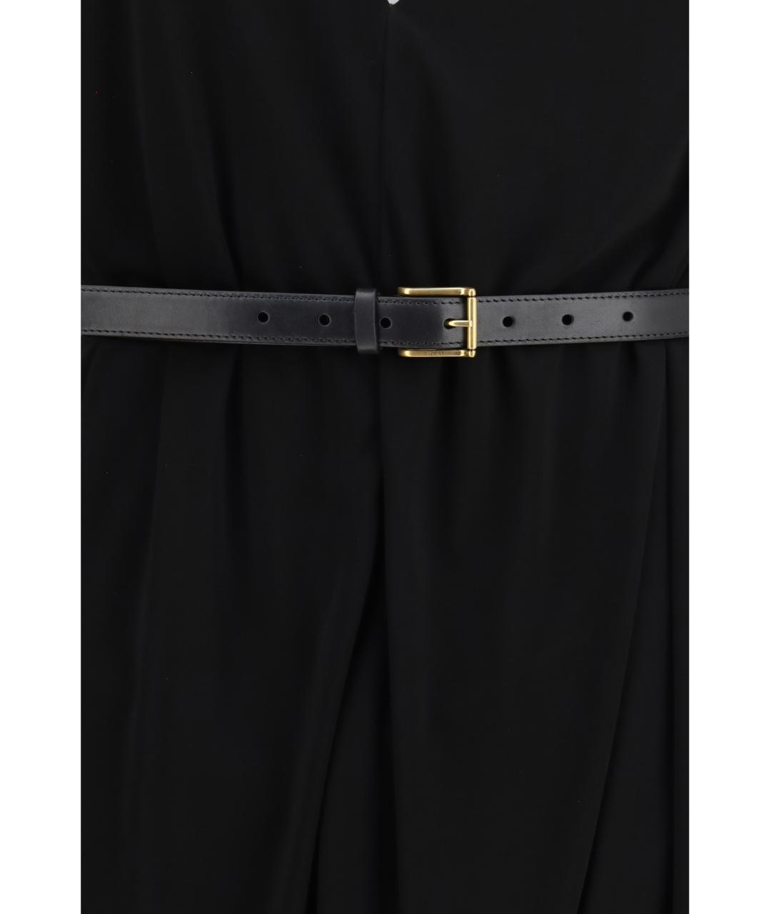 LOEWE Черное креповое повседневное платье, фото 3
