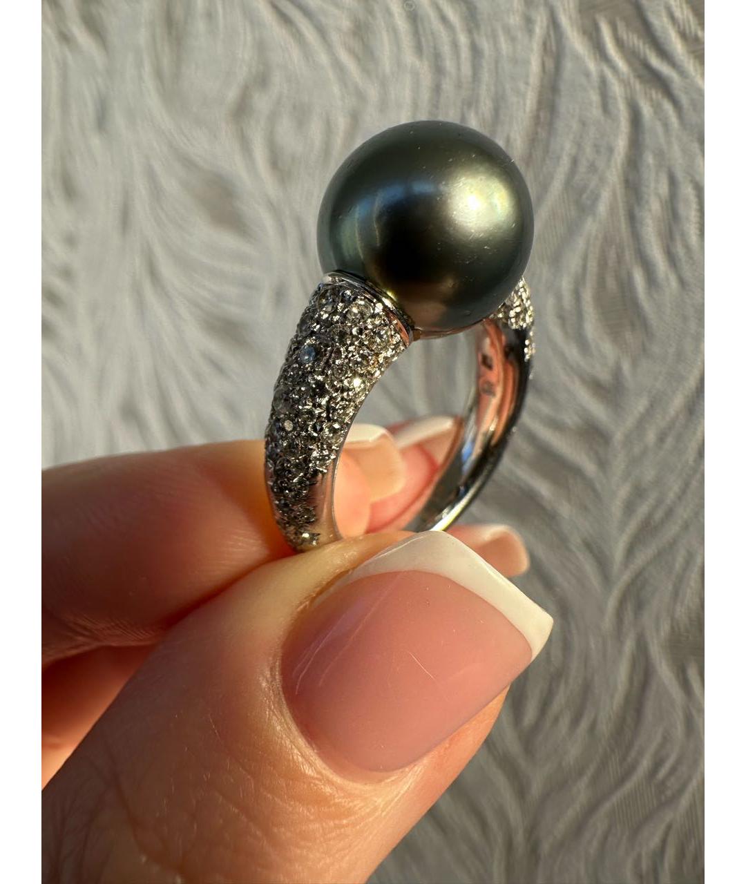 Mikimoto Белое кольцо из белого золота, фото 3