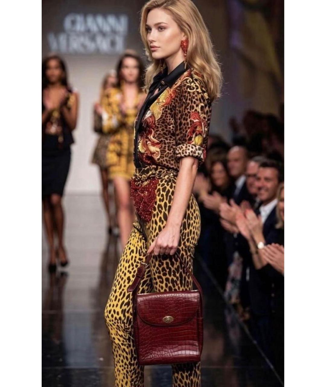 VERSACE Кожаная сумка через плечо, фото 6
