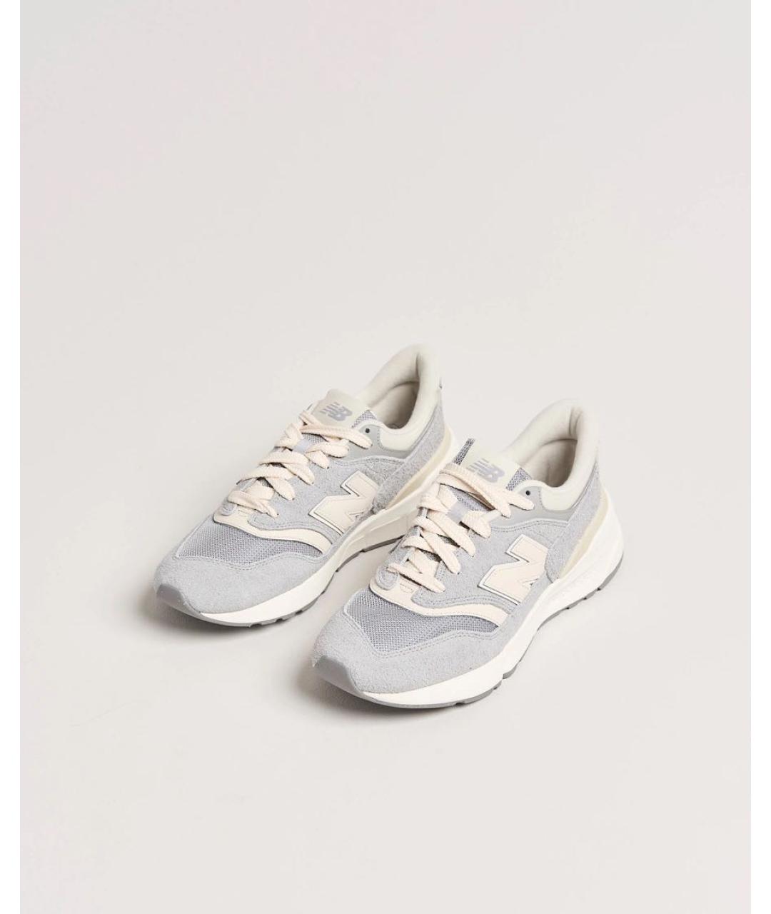 NEW BALANCE Бежевые замшевые кроссовки, фото 2
