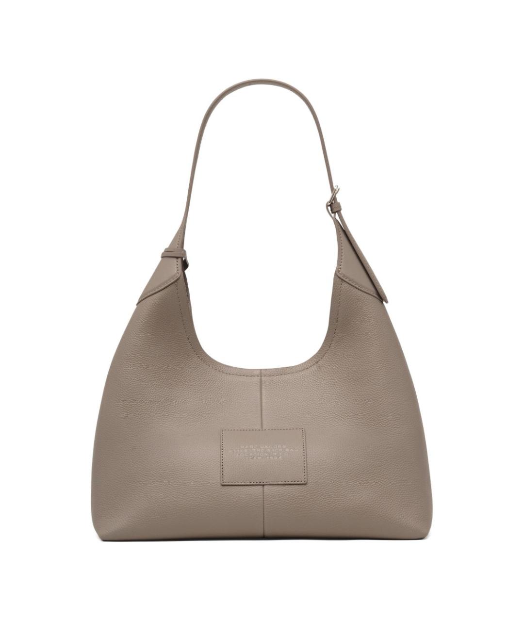 MARC JACOBS Серая кожаная сумка с короткими ручками, фото 3