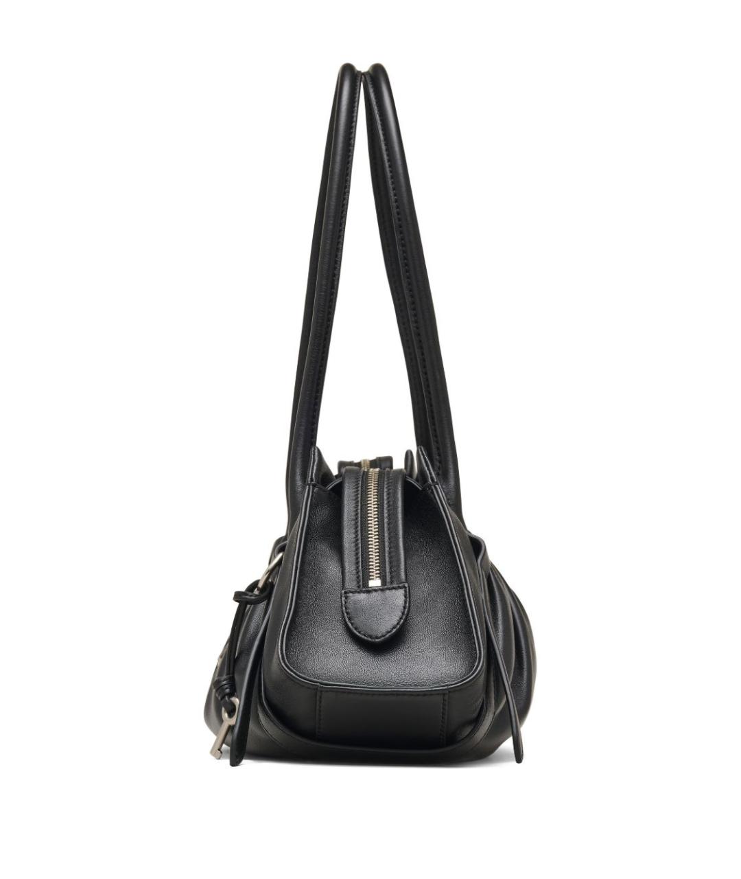 MARC JACOBS Черная кожаная сумка с короткими ручками, фото 3