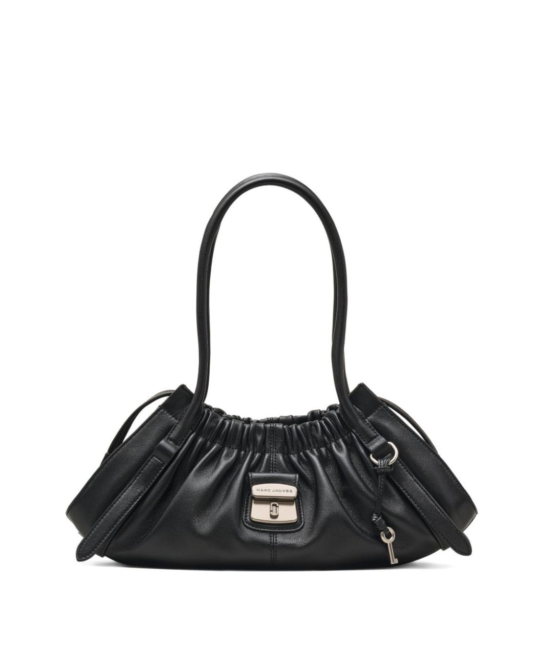 MARC JACOBS Черная кожаная сумка с короткими ручками, фото 1