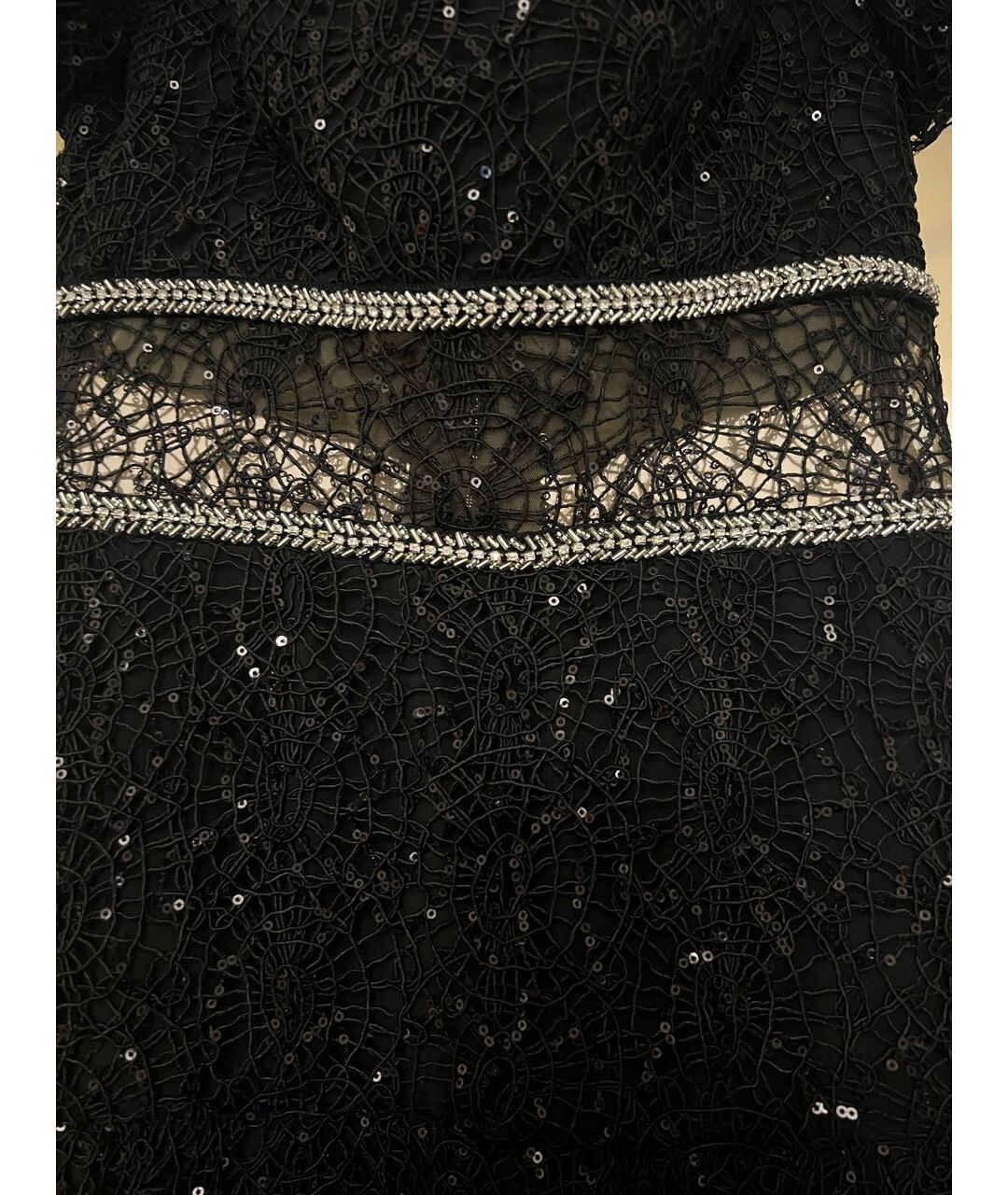 SELF-PORTRAIT Черное кружевное коктейльное платье, фото 4