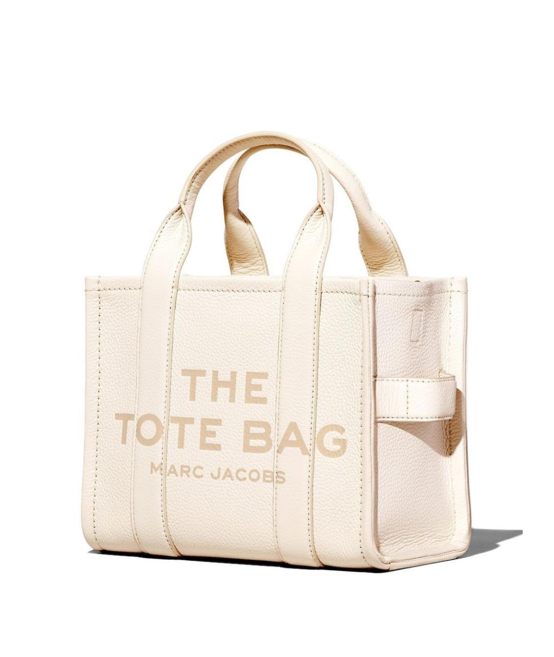 MARC JACOBS Белая кожаная сумка тоут, фото 5