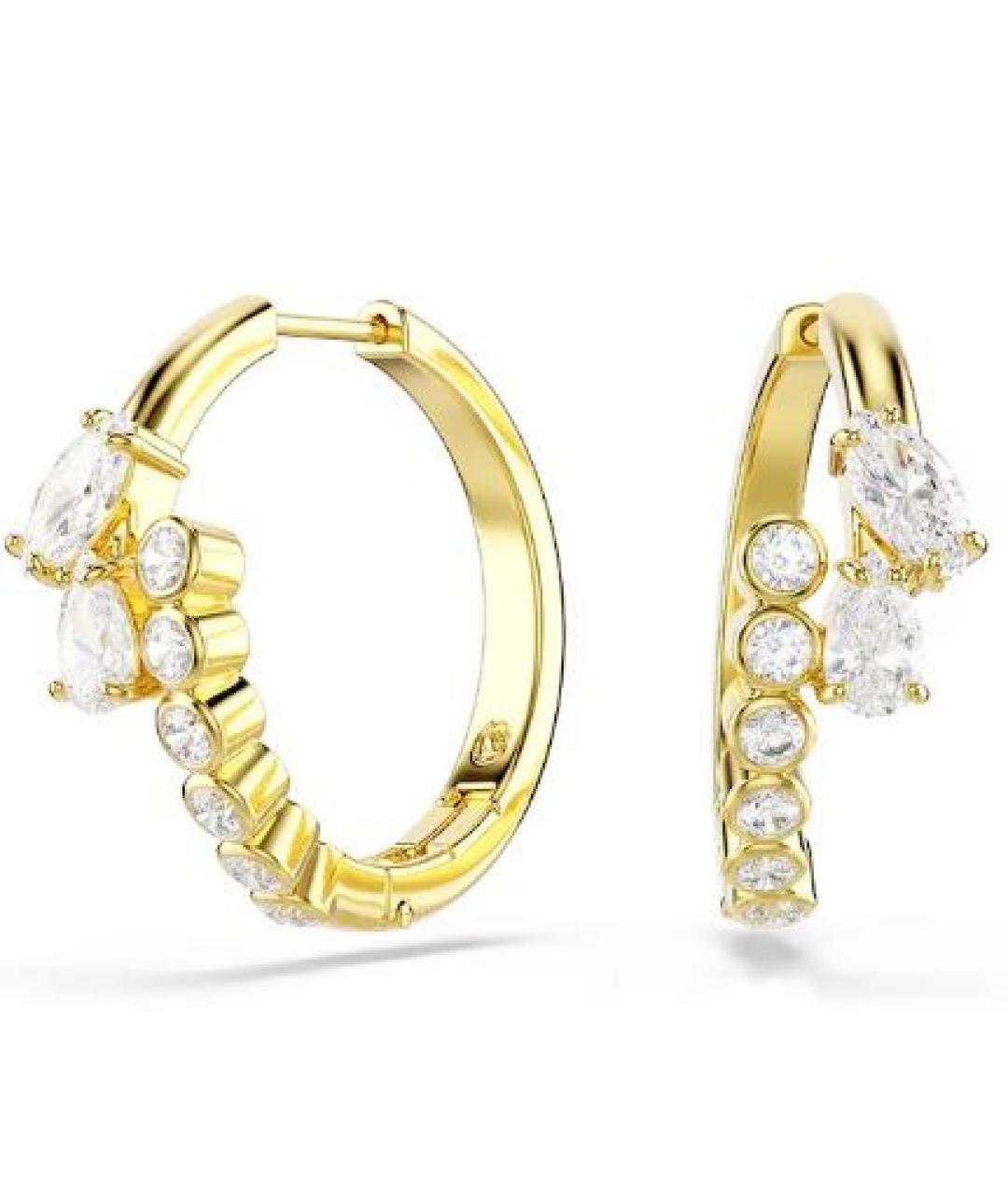 SWAROVSKI Золотые серьги, фото 2