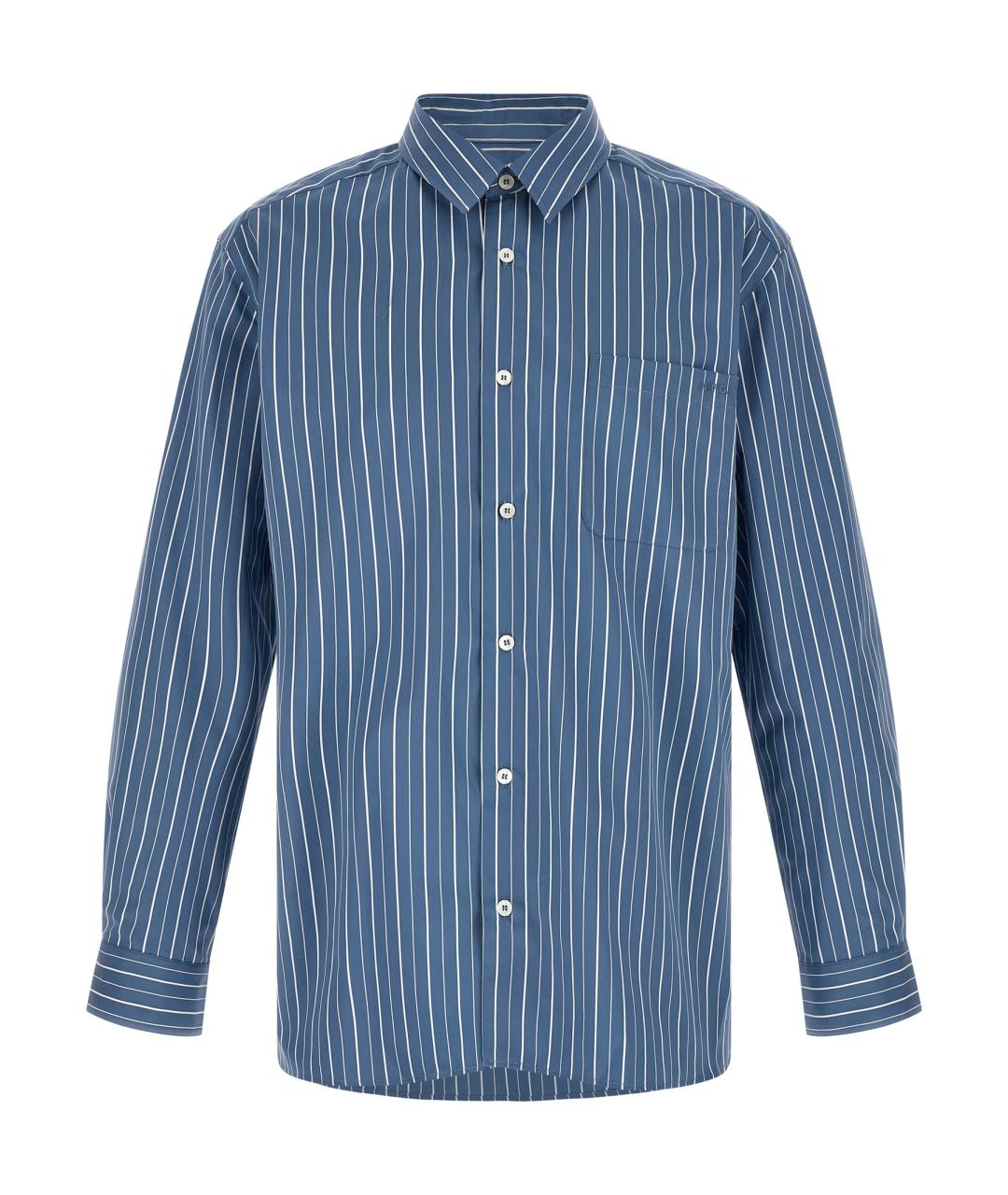 A.P.C. Синяя хлопковая кэжуал рубашка, фото 1