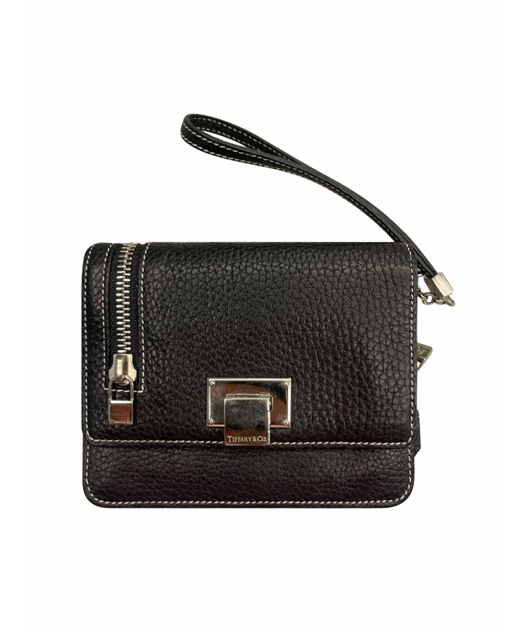 TIFFANY&CO Черный кожаный кошелек, фото 1