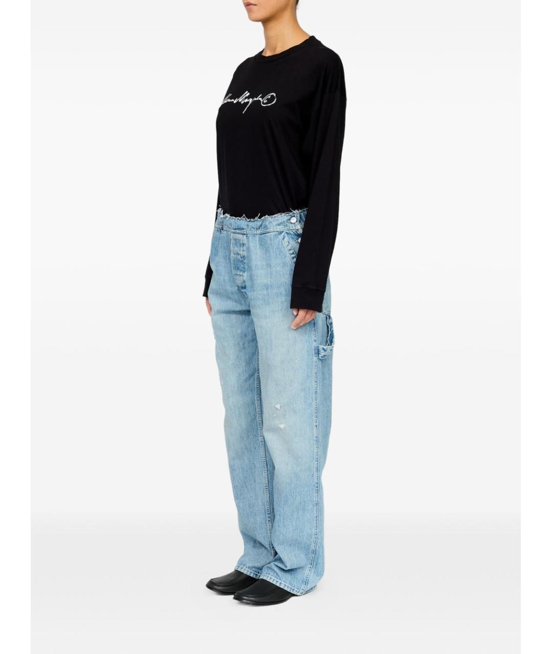 MM6 MAISON MARGIELA Голубые прямые джинсы, фото 7