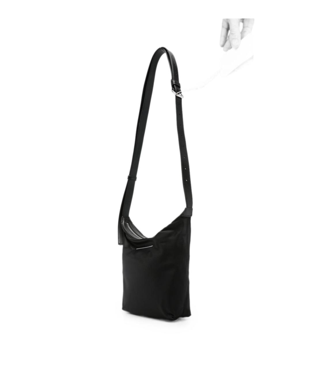 MM6 MAISON MARGIELA Черная сумка тоут, фото 5
