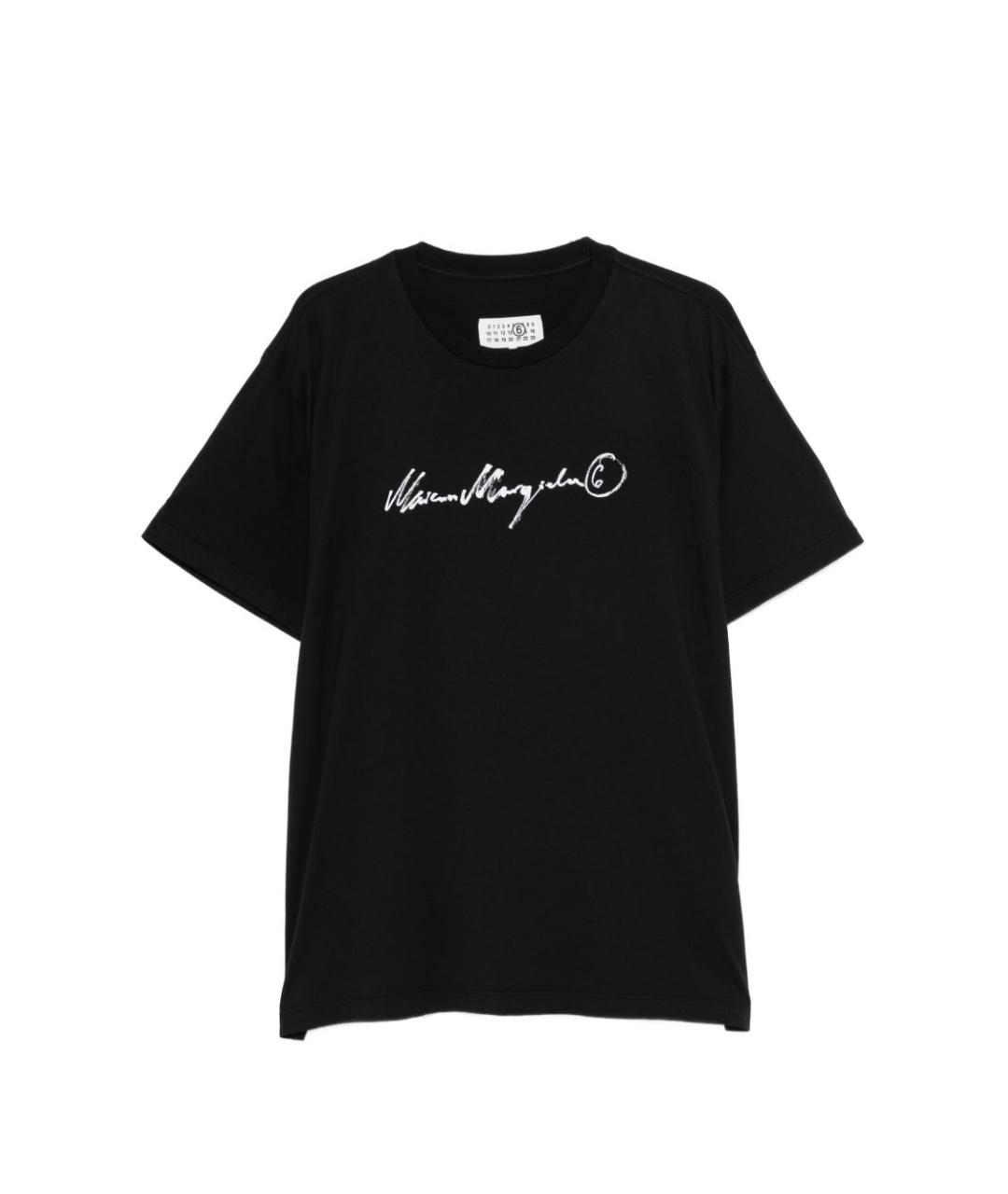 MM6 MAISON MARGIELA Черная футболка, фото 1