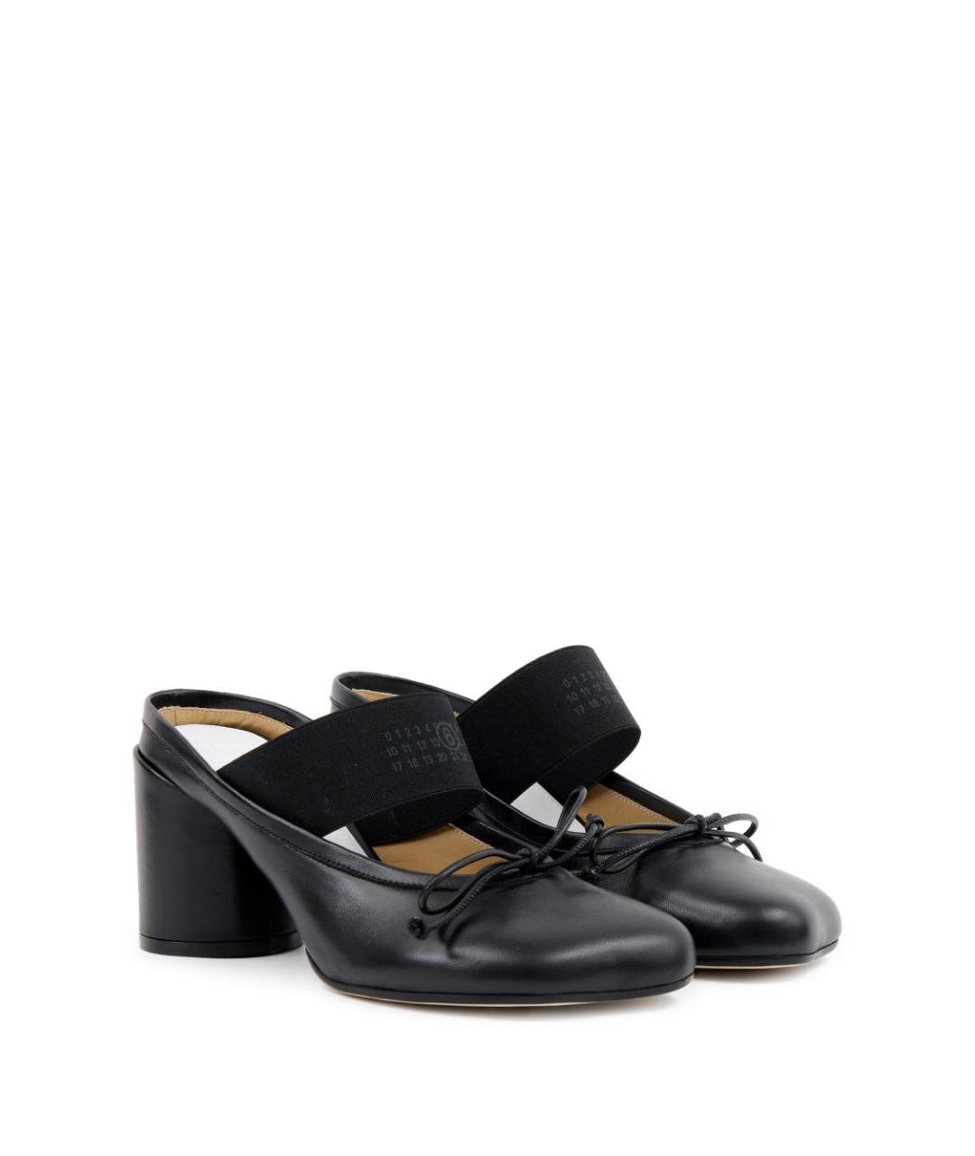 MM6 MAISON MARGIELA Черные мюли, фото 6
